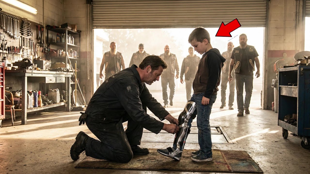 Poor Garage Guy Crafts Miracle for Biker's Crippled Kid — Next Morning, 98 Bikers Rebuilt His Dreams