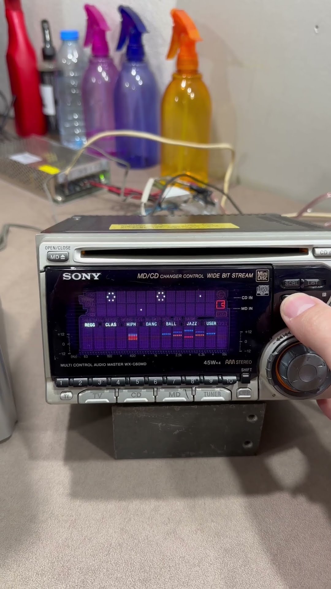 SONY WX-C60MD CAR AUDIO SYSTEM CD MD PLAYER - YouTube