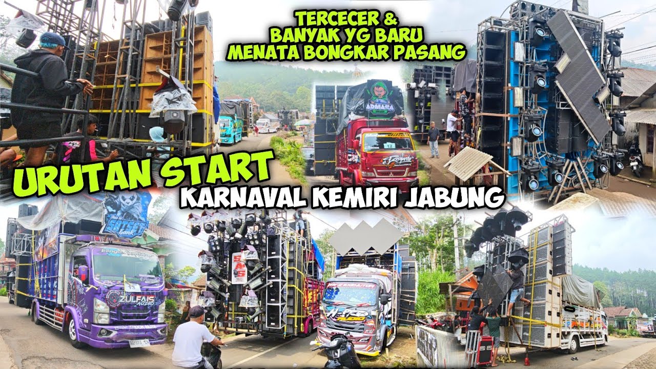 Brewog & Mahardika Pro nomer..Banyak yg Belum Ditata,Daftar Urut Start Sound Karnaval Kemiri Jabung 