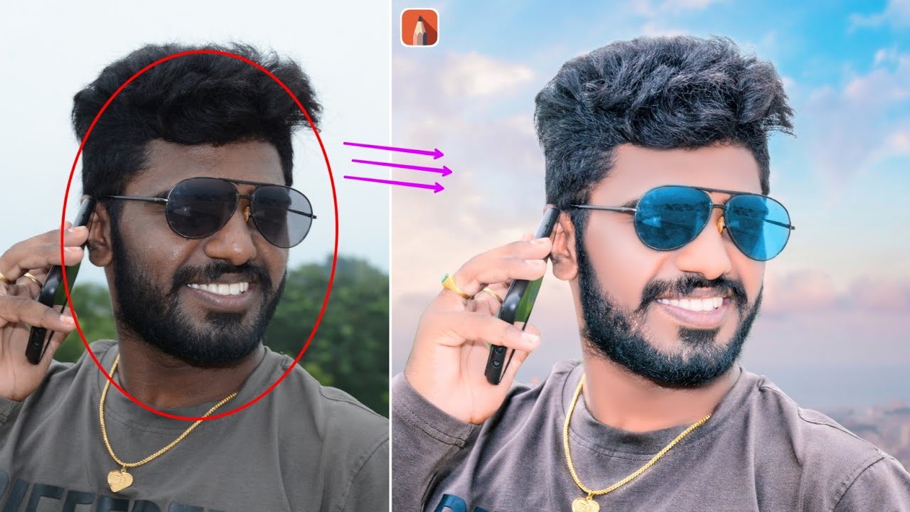 Autodesk Hair + Face Smooth Photo Editing 🔥 New Autodesk Sketchbook Background Change Photo Editing