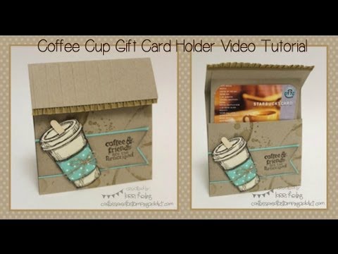 Coffee Cup Gift Card Holder - YouTube