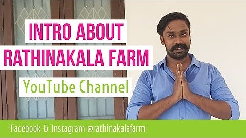 Intro Video About Rathinakala Farm | Tamil YouTube Channel
