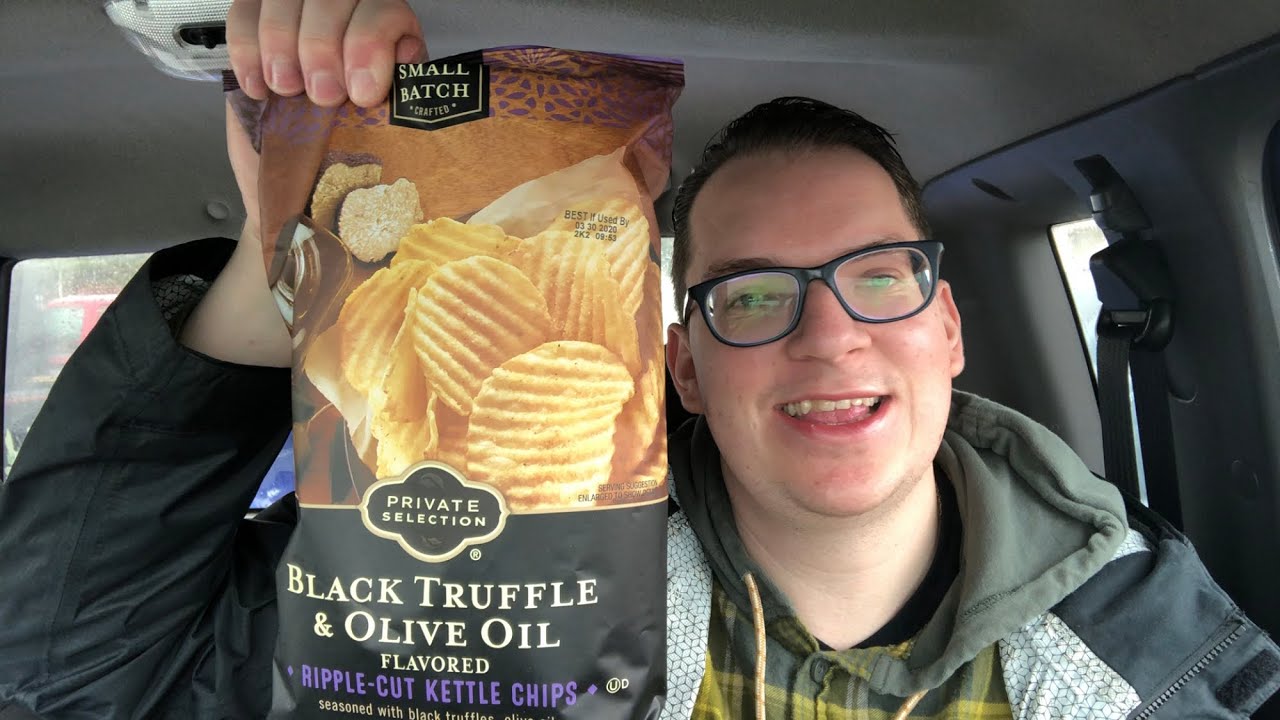 Private selection black truffle and olive oil kettle chips YouTube