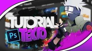TUTORIAL TEXTO SIMPLES •PS TOUCH•