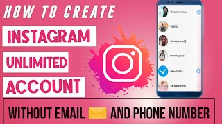 How To Create Unlimited Instagram Account without Phone Number ?| Create Fake Instagram Account 2021