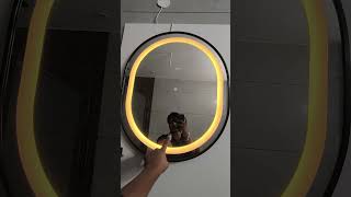 black profile led mirror #ledmirror #led #light #new #work #virel #explore #shortvideo #hardwork