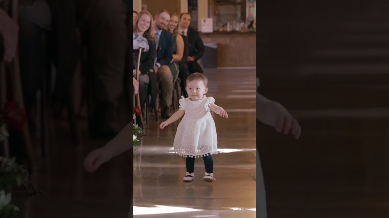 The Flower Girl Spots Grandpa Weddinginspo Weddingparty Weddings Flowergirl 2023bride Cute