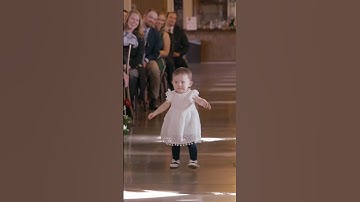 Thumbnail of The flower girl spots grandpa. #weddinginspo #weddingparty #weddings #flowergirl #2023bride #cute