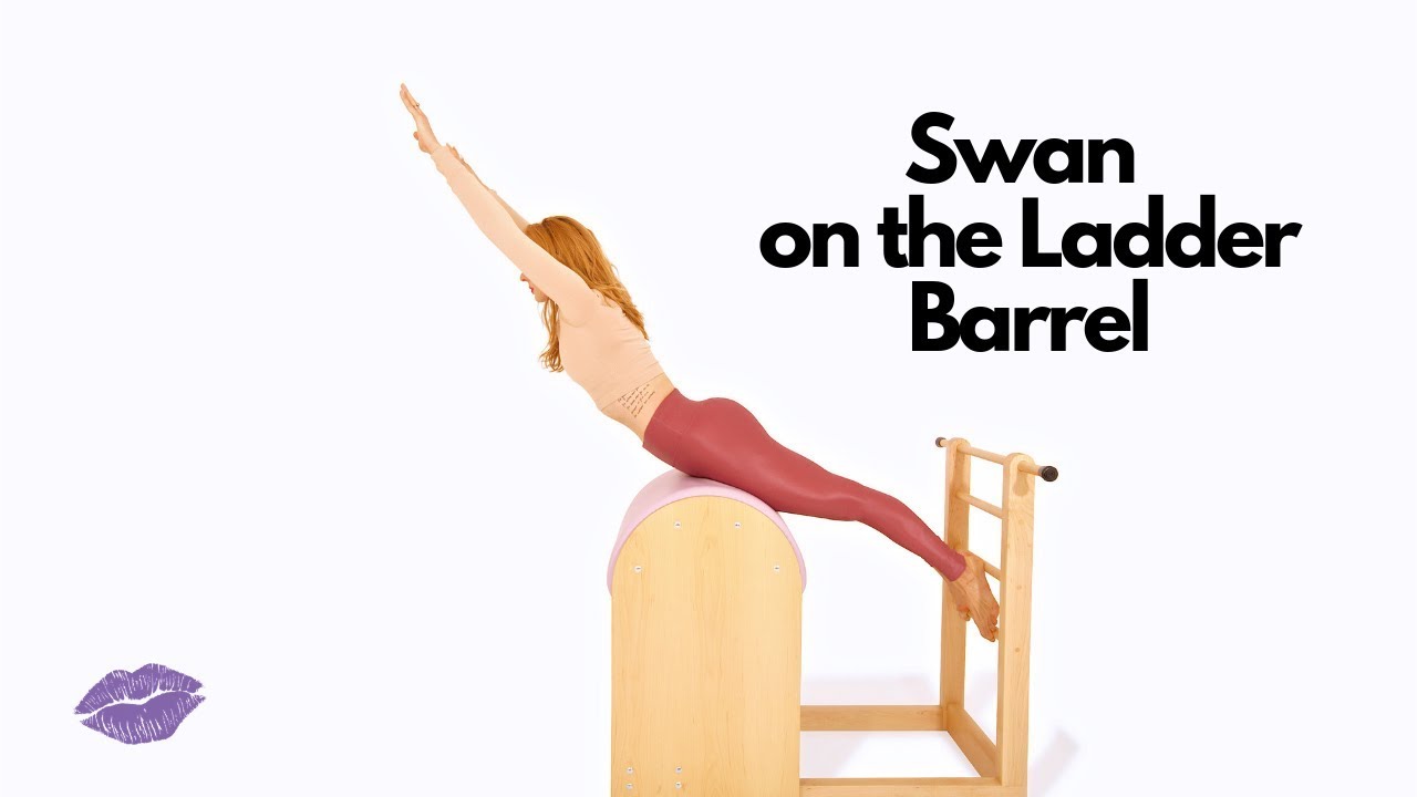 Swan on the Ladder Barrel  Online Pilates Classes 