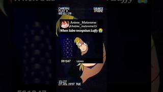 Sabo Recognises Luffy