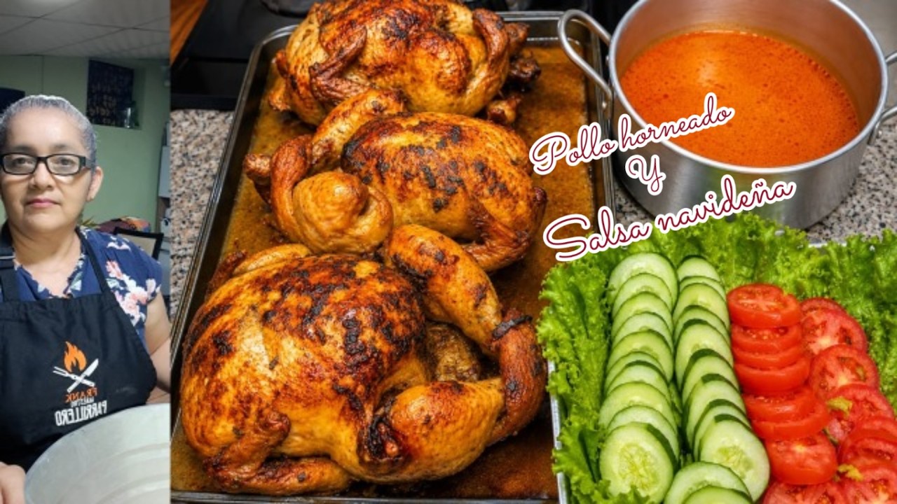 POLLO HORNEADO PARA 24 PERSONAS #recetas #parati #viralvideo #food #comida #cocina #pollo #rico