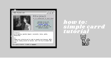 simple site; one page carrd tutorial