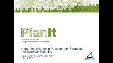PlanIt: Integrating Economic Development Strategies into Everyday Planning Webinar