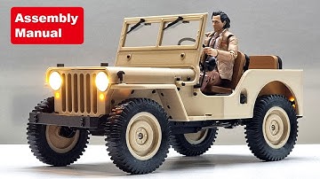 3D Printed D.I.Y RC CAR _EWJ Classic Assembly manual movie