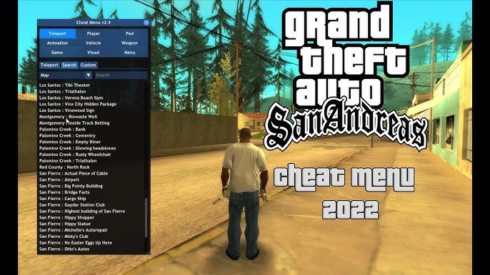 GTA Sa Cheat Menu 1.6, GTA San Andreas Cheat Codes