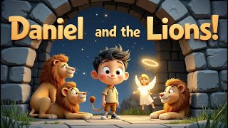 Daniel In The Lions Den Bible Story For Kids Trusting God Carto