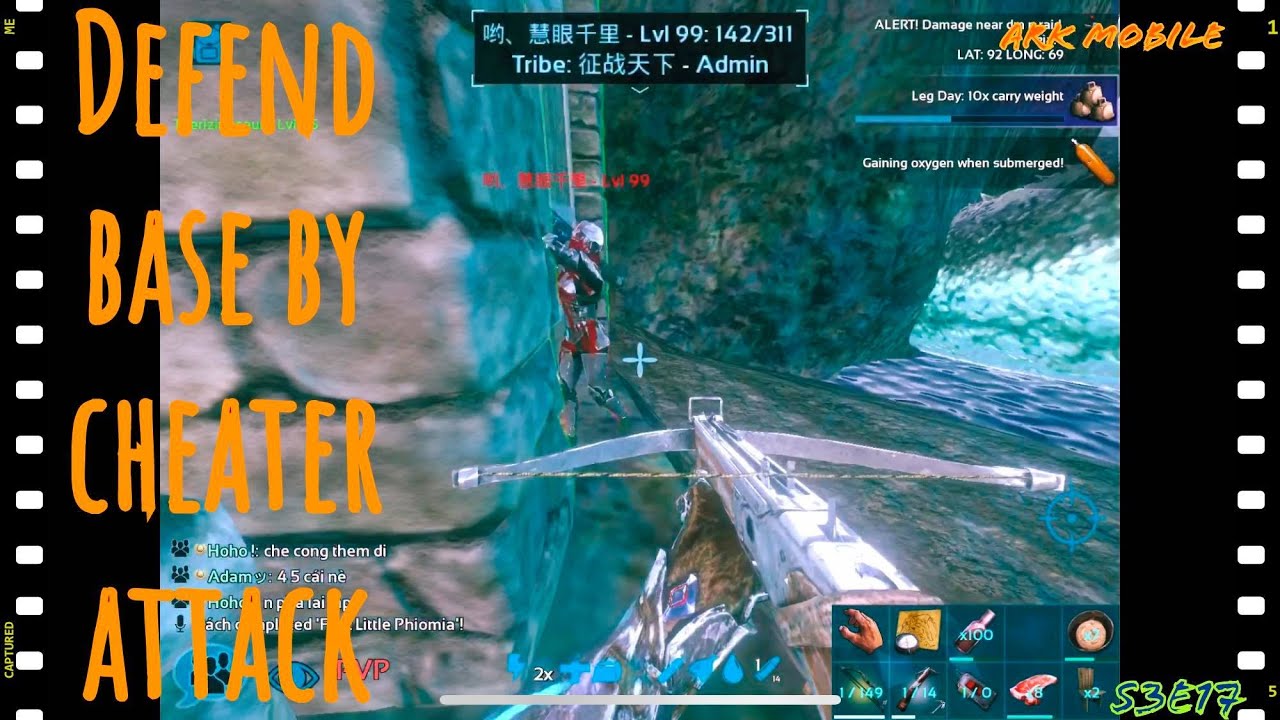 [Holly] || (Ark mobile) Defend the base by the attack of the cheater