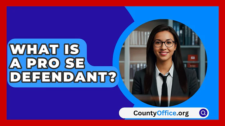 What Is A Pro Se Defendant? - CountyOffice.org