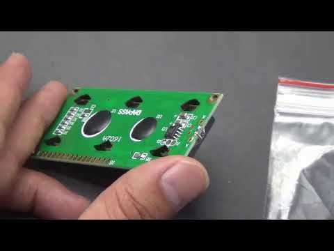 3.3V Standard 16X2 1602A LCD Character Module (Backlight/Blue Screen) Blue bottom