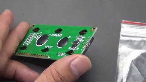 3.3V Standard 16X2 1602A LCD Character Module (Backlight/Blue Screen) Blue bottom