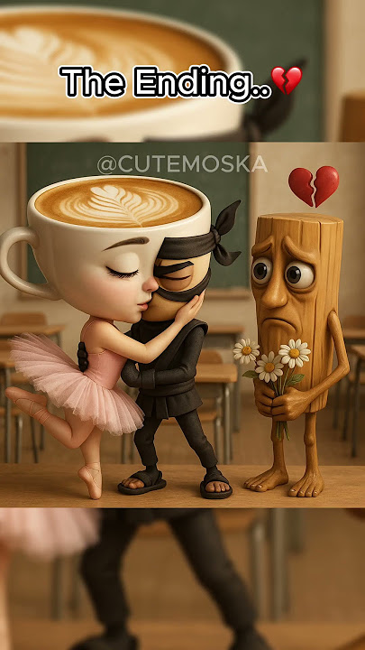 Ballerina Cappuccina And Cappuccino Assassino Kiss In Front OfTung Tung Tung Sahur...π±