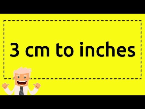 3cm To Inches Youtube