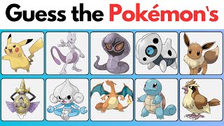 Can You Guess the Pokémon's | Quiz | EASY MEDIUM HARD |