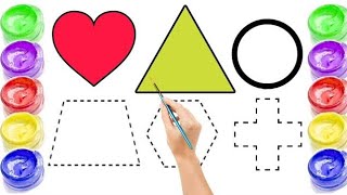 Learn to draw 2d Shapes Colors for kids|ABC song Toddle... | Doovi