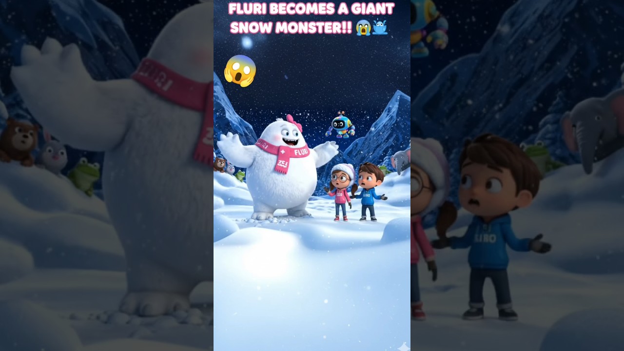 OH NO!! FLURI TURNED INTO A GIANT SNOW MONSTER!! 😱⛄👹