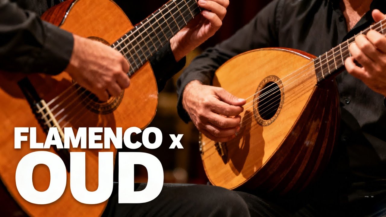 Spanish Guitar Meets Arabic Oud – Andalusian Desert Nights for Study, Work & Relax