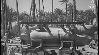 نقل تمثال رمسيس من ميت رهينه الي ميدان باب الحديد سنة 1955 م