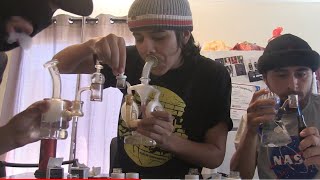 Taking Huge dabs of some Rawgarden & smoakland /FAT SESH!!