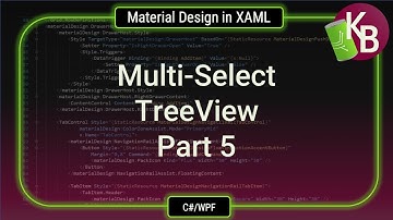 C#/WPF - Multi-select TreeView Part 5