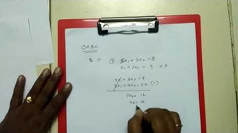 Branch and Bound Method in Tamil ( Integer Programming)