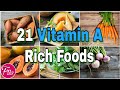 ✅ 21 Vitamin A Rich Foods || Vitamin A Foods