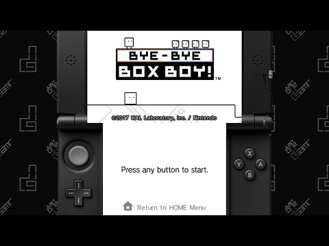 Video: 3DS Ziņkārība Bye-bye Boxboy! Ir Izdošanas Datums Lielbritānijā
