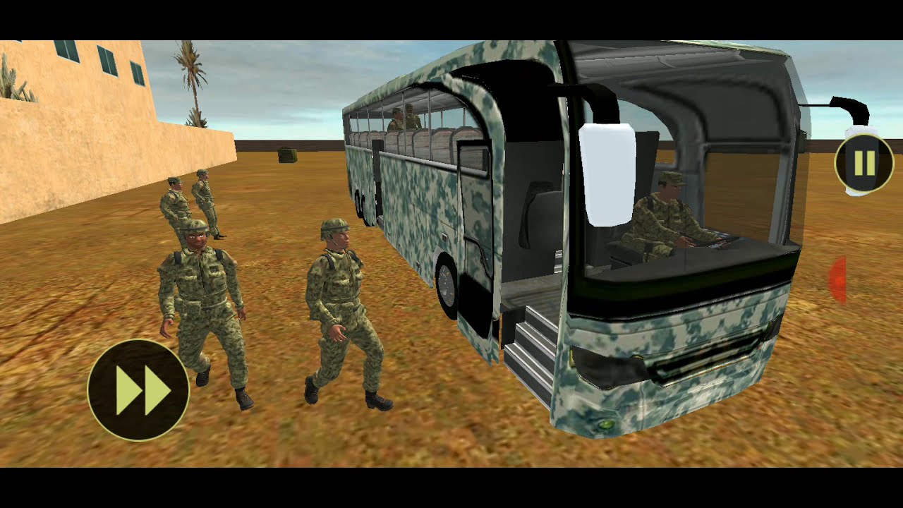 Army bus transport driver.game Android iOS 2019