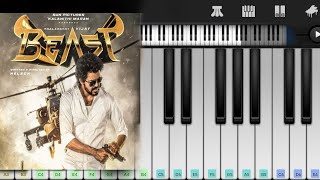 beast theme in easy piano thalapathy 65 song in walk band piano