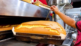 How Original Cheese Jiggly Cakes Are Made / 台灣古早味巨型起士蛋糕製作 - Taiwanese Street Food