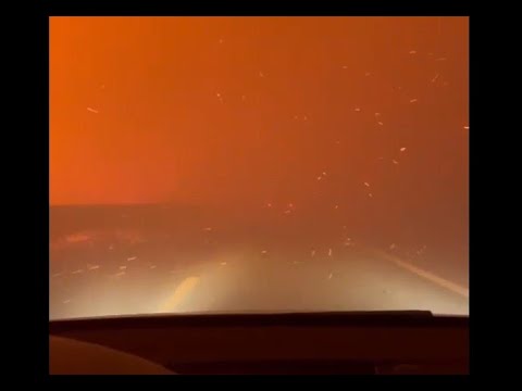 Vídeo mostra condutores apanhados de surpresa pela força das chamas em Portugal