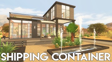 I Renovated An EA Build Into A Shipping Container Home | Sims 4 Speed Build | HEAVY CC + LINKS