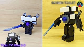 Speed Build Skibidi Toilet LEGO:  Building Titan TV Man 3.0