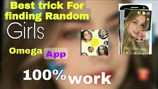 How to find random girl in omega mobile app / Best trick to find random girl in omega /omega app screenshot 5