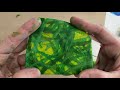 Dappled Green Collage Paper on Your Gel Plate–Tutorial Tidbits