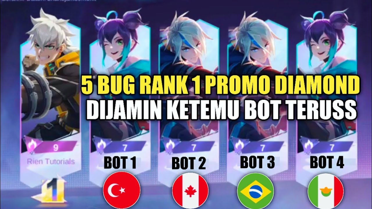 TRIK RANK 1 TERUS EVENT PROMO DIAMOND MLBB!! BUG KODE CHAT GLOBAL TERBARU
