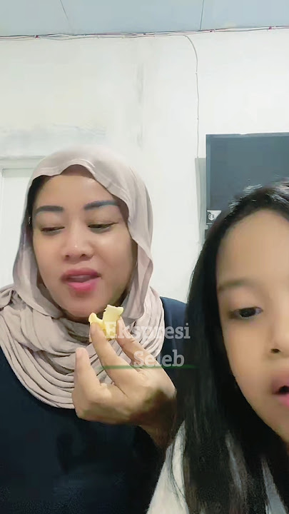 Puput & her child like to snack
