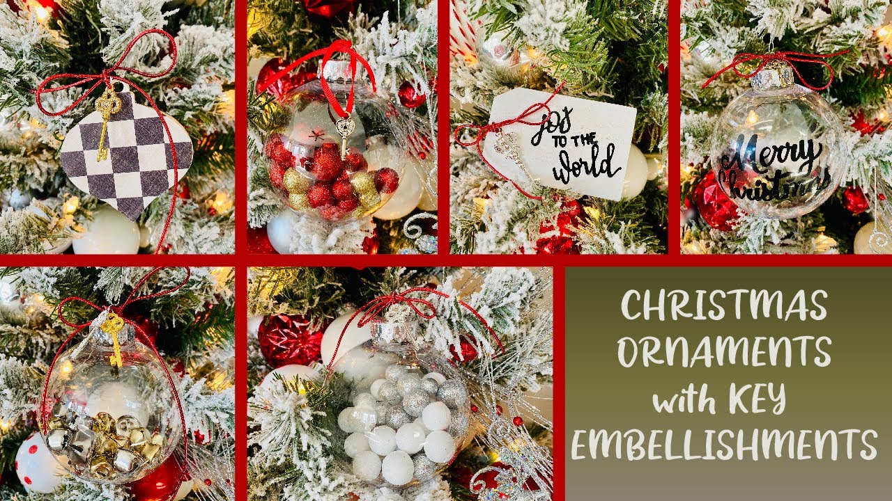 Ornaments with Dazzling Keys Beautiful DIY Ornaments YouTube