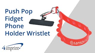 Push Pop Fidget Phone Holder Wristlet by 4imprint