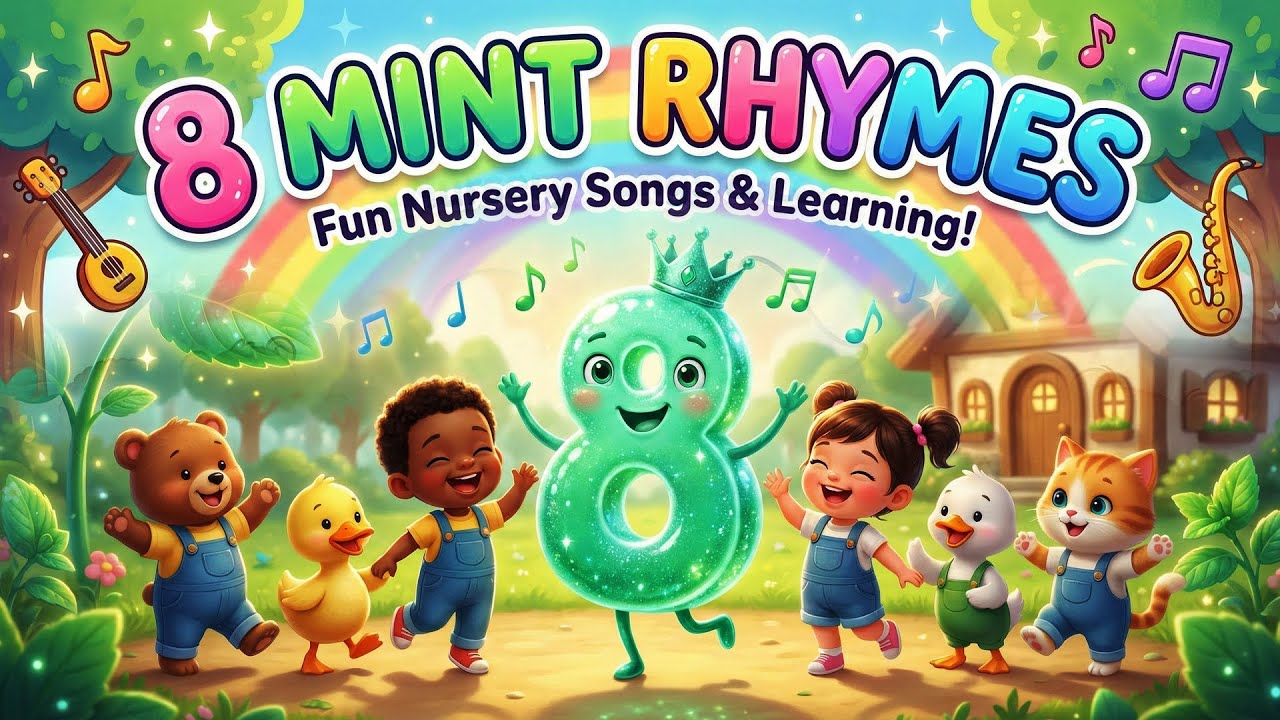 8 Mint Rhymes for Kids | Fun Nursery Songs & Learning Rhymes for Toddlers