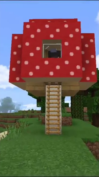 How to Make a Mushroom 🍄 House In Minecraft 1.17 #Short #VideoShort